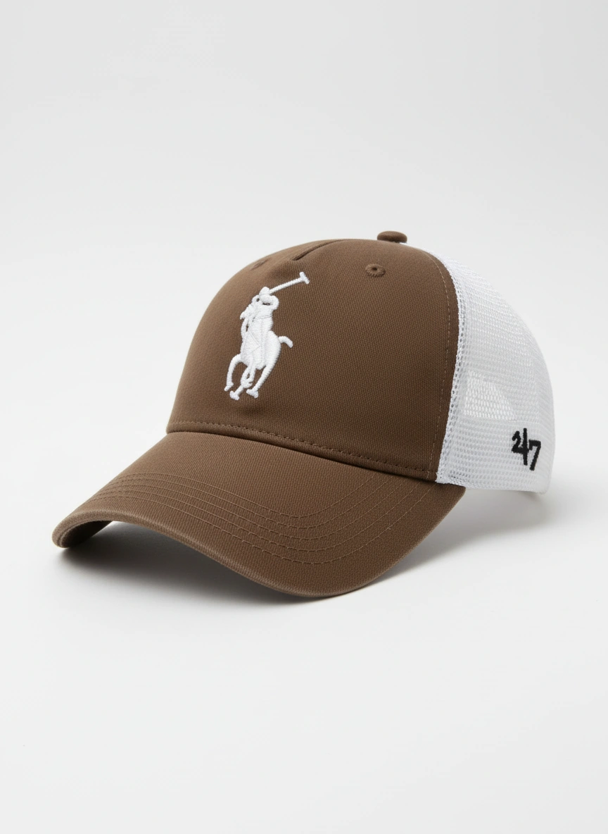 🐴 کلاه کپ ترانر پولو قهوه‌ای 🐴