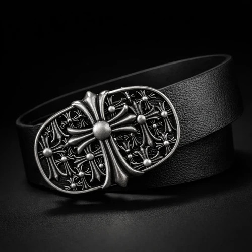 کمربند کروم هارتز اعلا سگک فلزی تسمه طرح چرم استایل بگ ۲۰۲۶