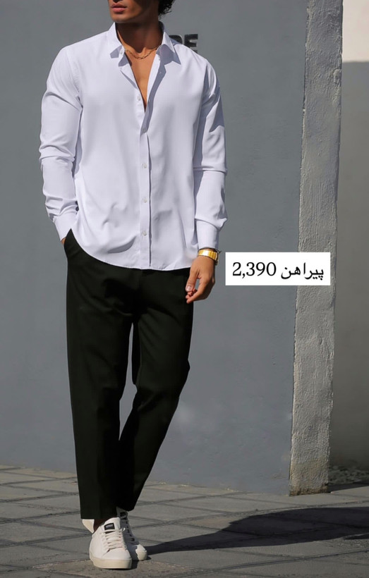 پیراهن غواصی سفید مردانه با بهترین کیفیت | کیفیت استثنایی